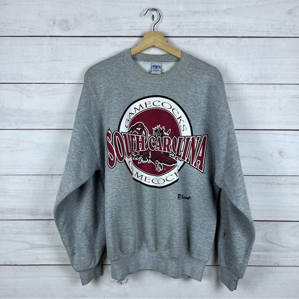 Vintage 90s South Carolina Gamecocks Russell Athletic Pullover Sweatshirt Large